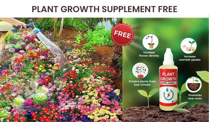 Varieties of Flower Seeds (Pack of 100) + FREE Plant Growth Supplement