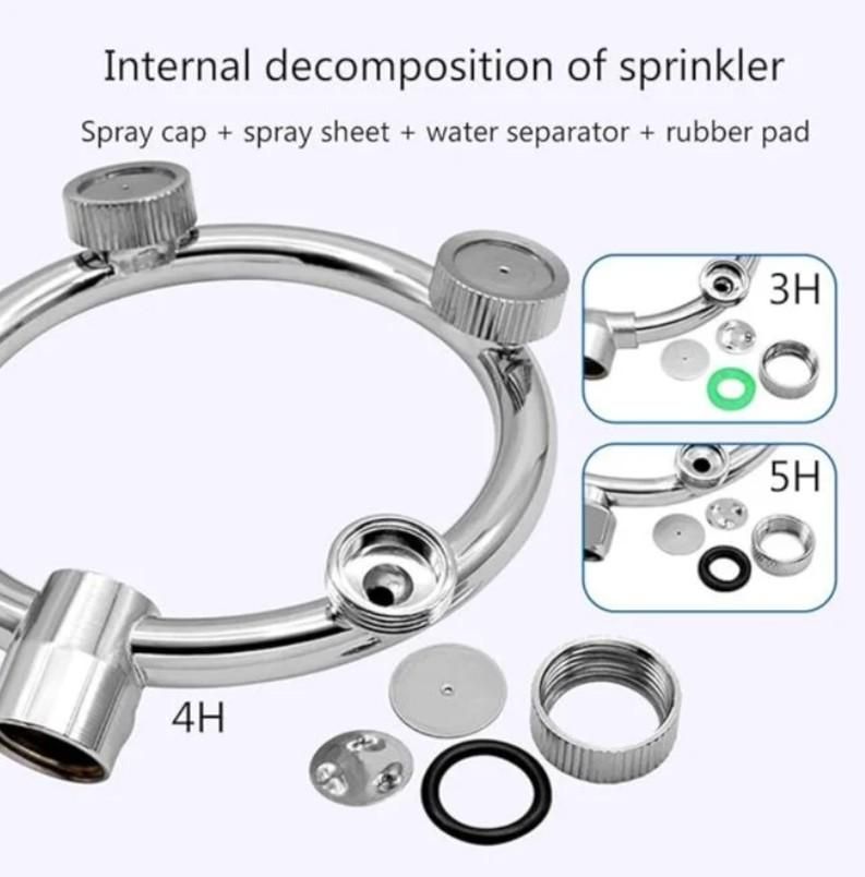 5-Head High Pressure Water Nozzle Spray